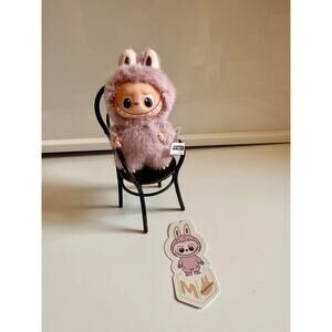 Authentic Pin for love Lububu plush letter : M Popmart V4